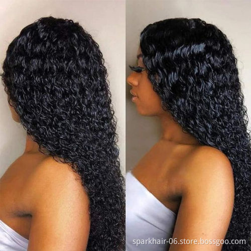 High Quality Raw Cambodian Hair Swiss Lace Wig For Black Women 100% Brazilian Virgin Cuticle Aligned Lace Front Human Hair Wig